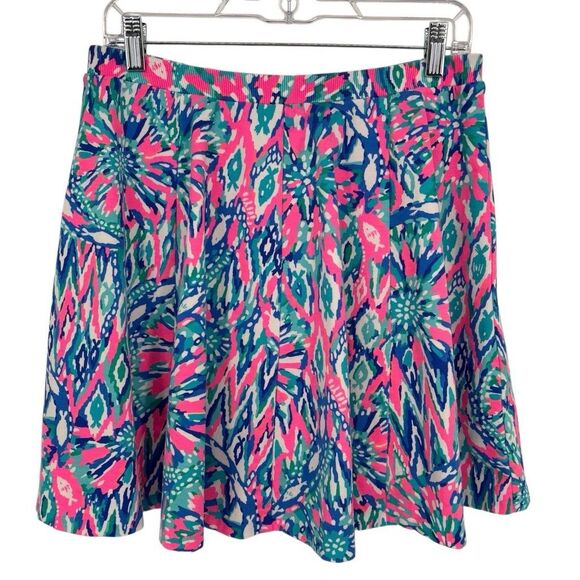 Lilly Pulitzer Pink and Blue Mini Skirt - Picture 1 of 11
